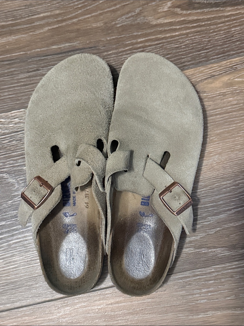 Birkenstock Boston Clogs: Taupe - Picture 4 of 7